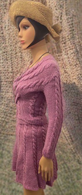 Ensemble Jupe + pull torsadée femme Réf : EHB001