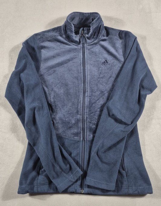 Veste polaire Adidas Outdoor femme S (38) bleu gris zippée