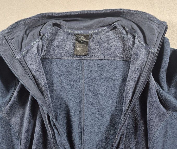 Veste polaire Adidas Outdoor femme S (38) bleu gris zippée