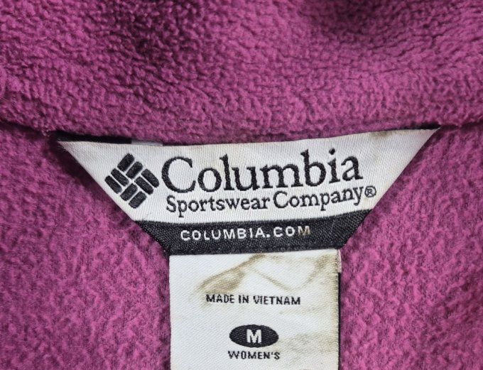 Veste polaire Columbia Benton Springs femme M rose violacé 