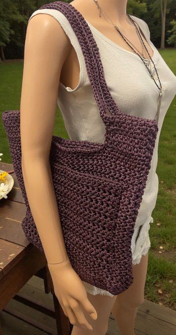 Sac cabas femme au crochet Réf : VS001-1