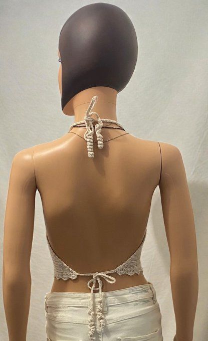 Top triangle tricoté femme Réf : VDN001-3