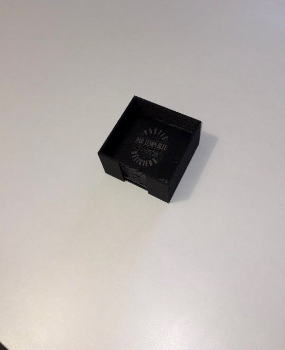 Lot de 4 sous-verres en ardoise – gravure laser