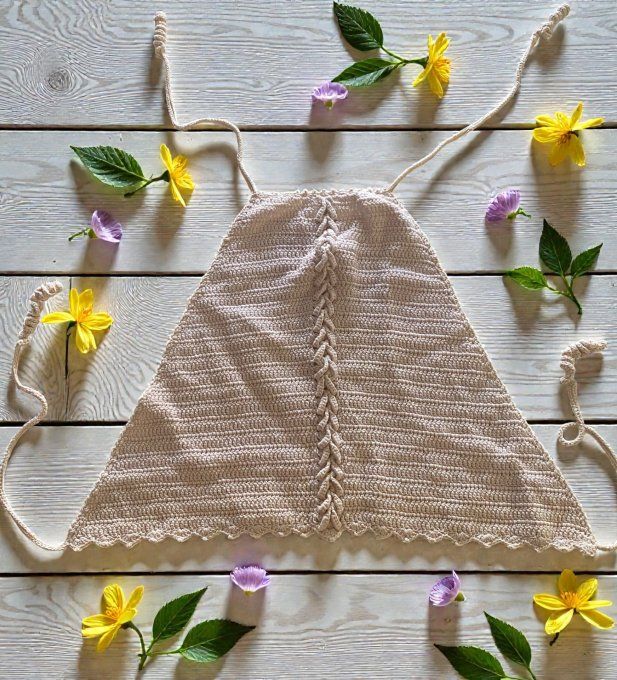 Top triangle tricoté femme Réf : VDN001-3