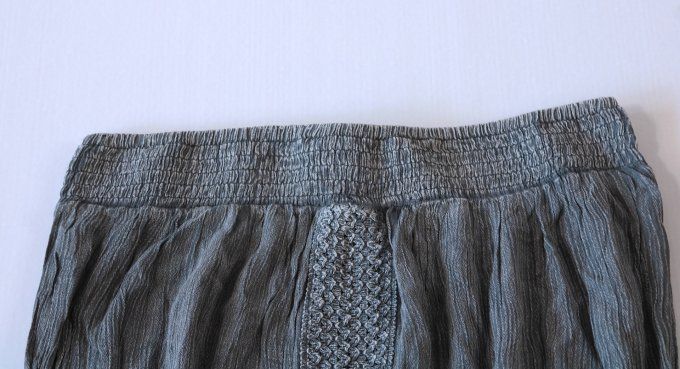 Combishort bustier gris anthracite Salty Lemon en rayonne taille M