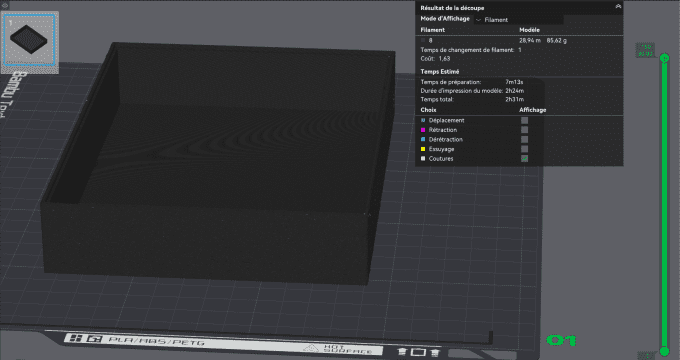 Cadre Lithophane LED 156×120 (BambuLab) – STL/3MF