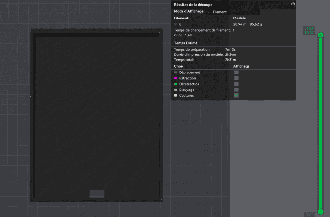 Cadre Lithophane LED 156×120 (BambuLab) – STL/3MF