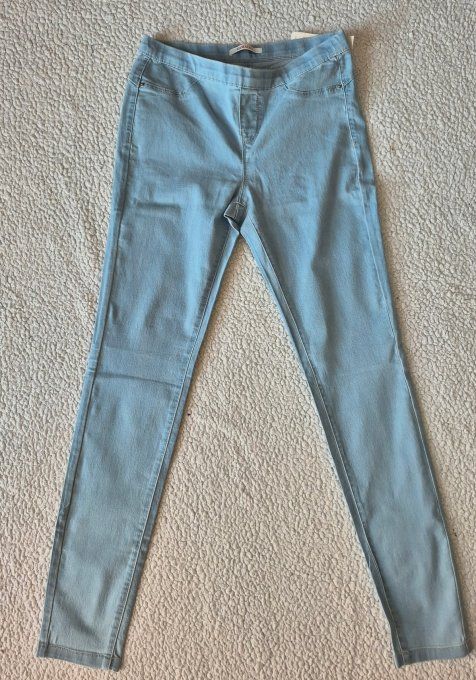 Jegging bleu clair Camaïeu femme neuf taille 38