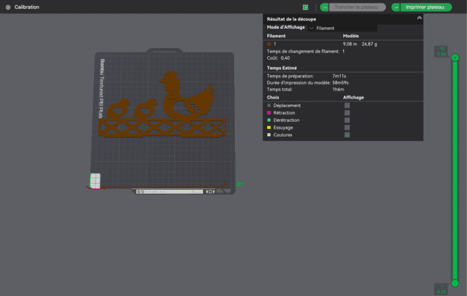 Porte-œufs décoratif Poule & Poussins – Fichier STL & 3MF