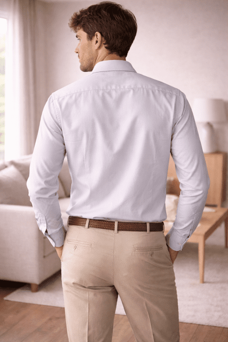 Chemise slim gris clair – EK by Emmanuelle Khanh – L 41/42