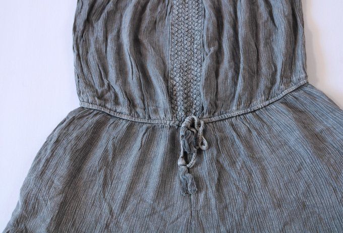 Combishort bustier gris anthracite Salty Lemon en rayonne taille M