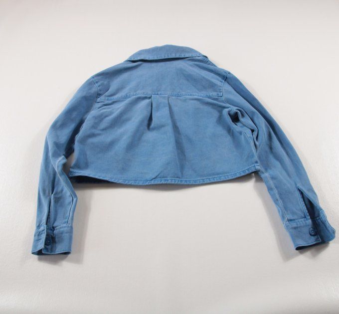 Veste courte en jean femme Creeks bleu délavé XXS