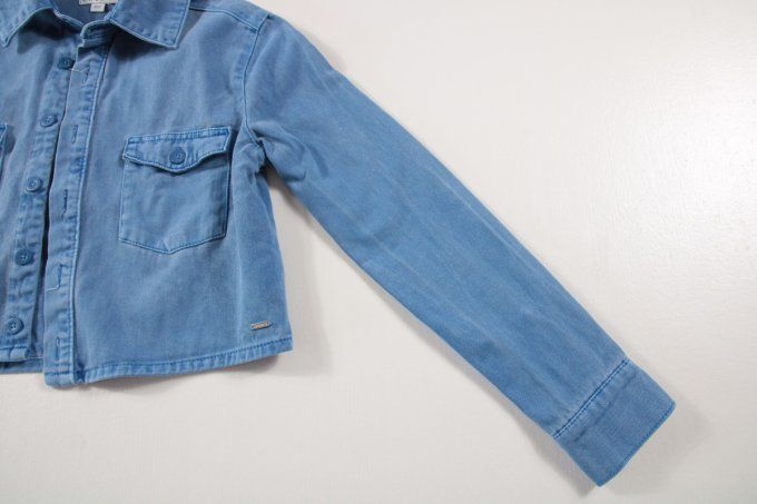 Veste courte en jean femme Creeks bleu délavé XXS