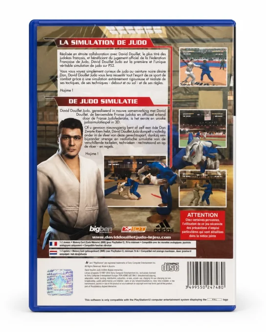 David Douillet Judo PS2 — neuf sous blister, 1 à 2 joueurs