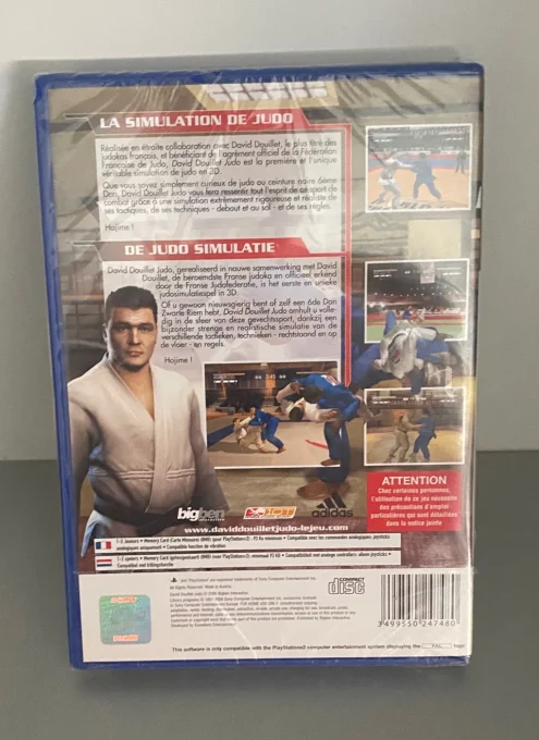 David Douillet Judo PS2 — neuf sous blister, 1 à 2 joueurs