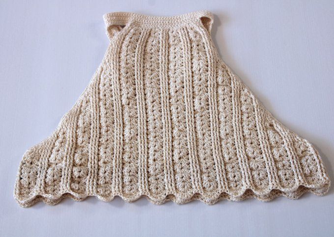 Top dos nu crochet beige Inacio Creations M 38-40