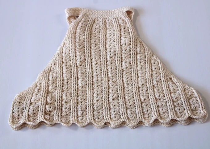 Top dos nu crochet beige Inacio Creations M 38-40