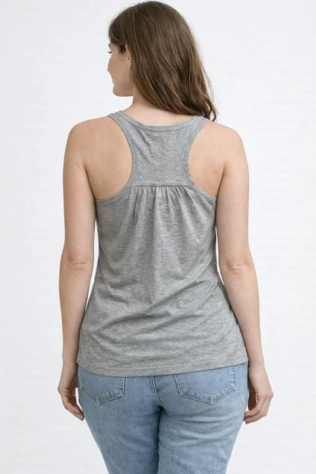 Débardeur gris chiné imprimé Etam Too sweet ! taille L