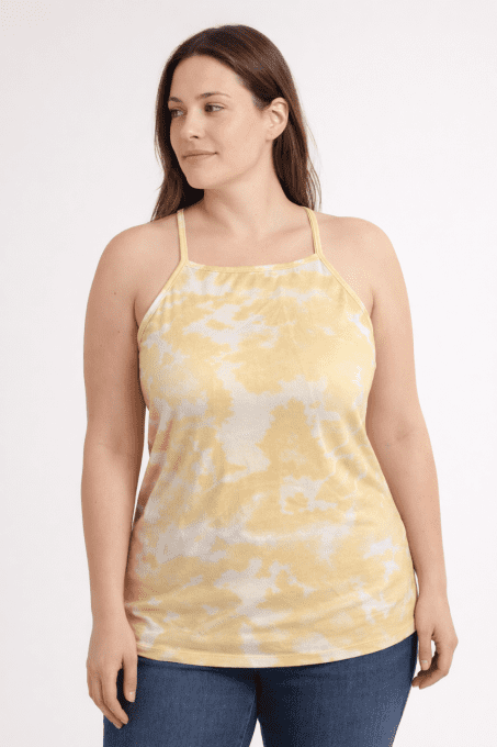 Débardeur femme jaune pastel Ardene Basic Collection XL