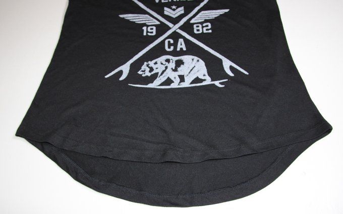 Débardeur noir imprimé Los Angeles Ardene M