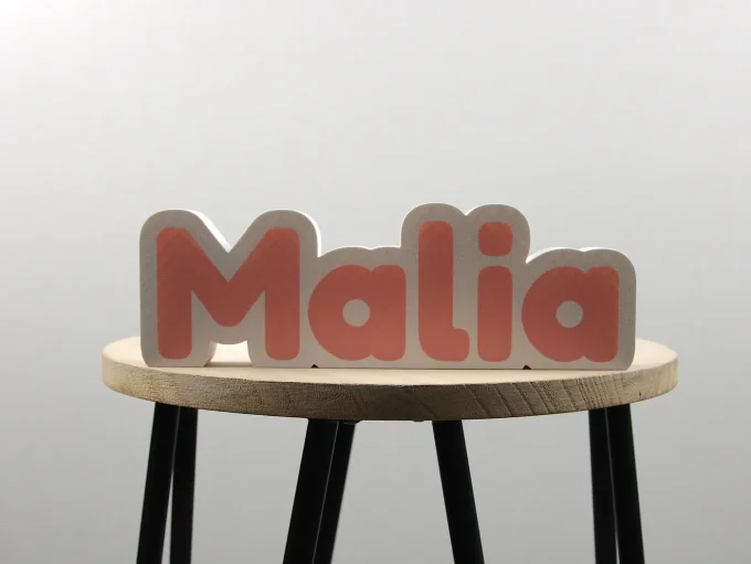 Prénom 3D personnalisé à poser – PLA+ 22 cm