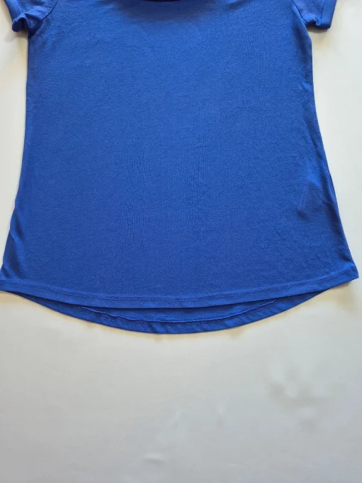 T-shirt femme bleu électrique Camaïeu Essential XS