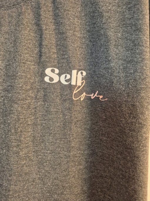 T-shirt de Sport Femme Gris Anthracite - Energetics "Self Love" - Taille 38 (M)