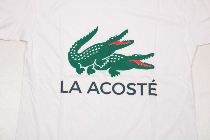T-shirt blanc humour crocodiles Very Ouest 100 % coton