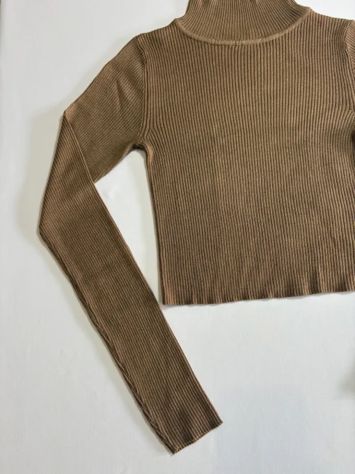 Pull court côtelé camel Ardene XS