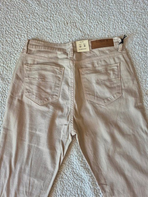 Jean beige stretch DEN Navon Premium Denim taille 30