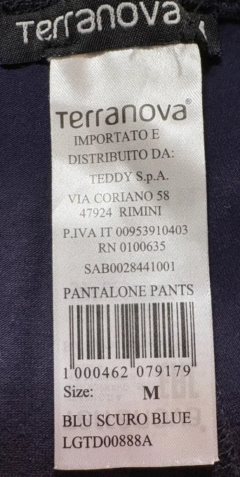 Legging corsaire 3/4 femme bleu marine Terranova – taille M