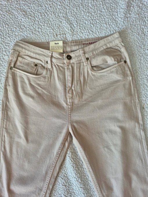 Jean beige stretch DEN Navon Premium Denim taille 30