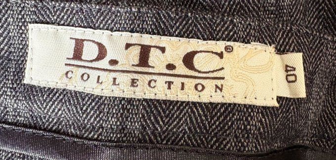 Pantacourt gris fonce à chevrons D.T.C Collection taille 40