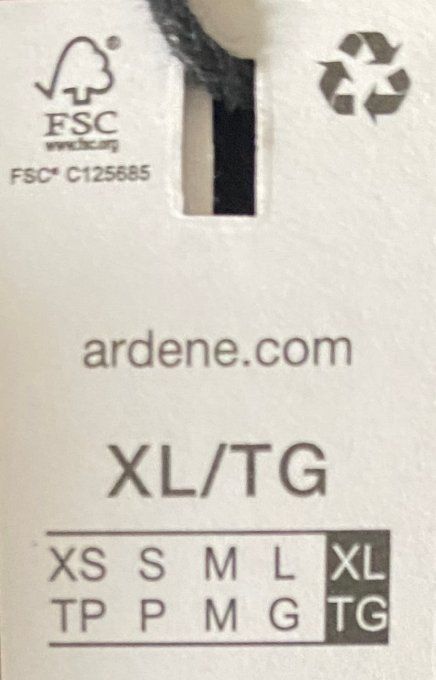  Top femme noir manches longues froncées Ardene XL