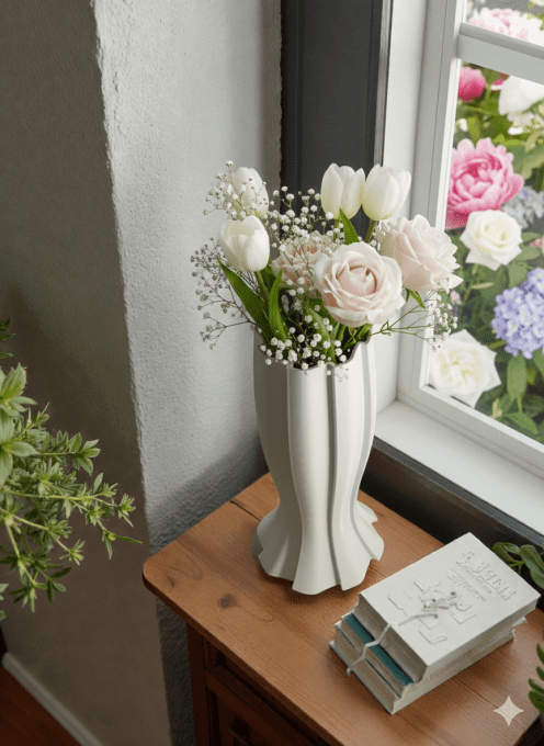 Vase décoratif / plantes artificielles 