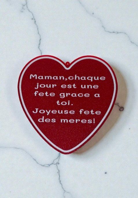 Cœur décoratif “Fête des mères” – Impression 3D PLA