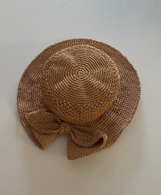 Chapeau Femme en Raphia Naturel – Réf. VC001-1