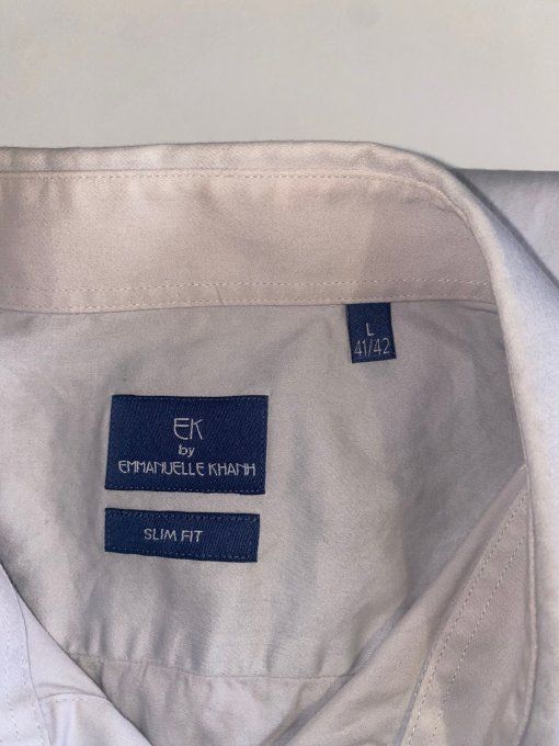 Chemise slim gris clair – EK by Emmanuelle Khanh – L 41/42