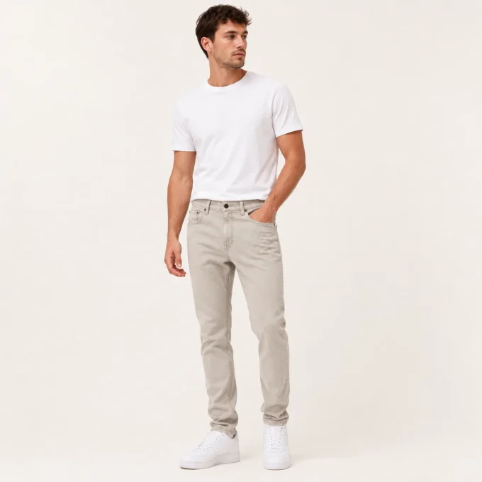 Jean homme beige DEN Navon stretch – taille 30