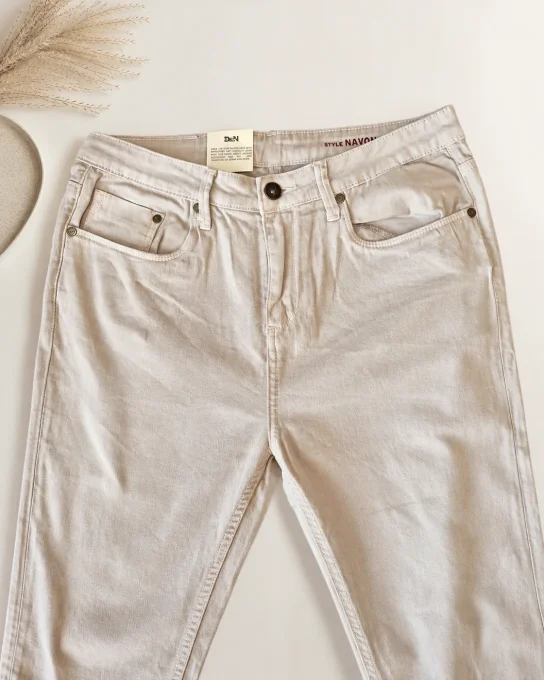 Jean homme beige DEN Navon stretch – taille 30