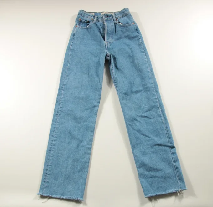 Jean femme Levi’s Premium Ribcage Straight Ankle bleu W23 L27 Fr 32