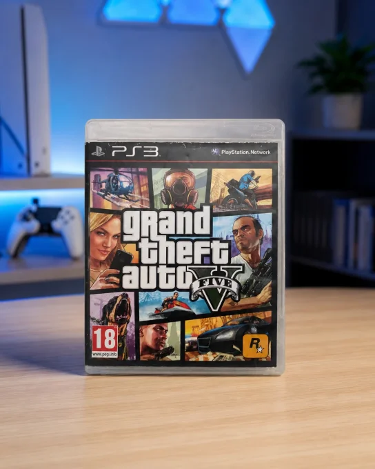 Jeu PS3 Grand Theft Auto V GTA 5 version francaise photo ambiance boitier