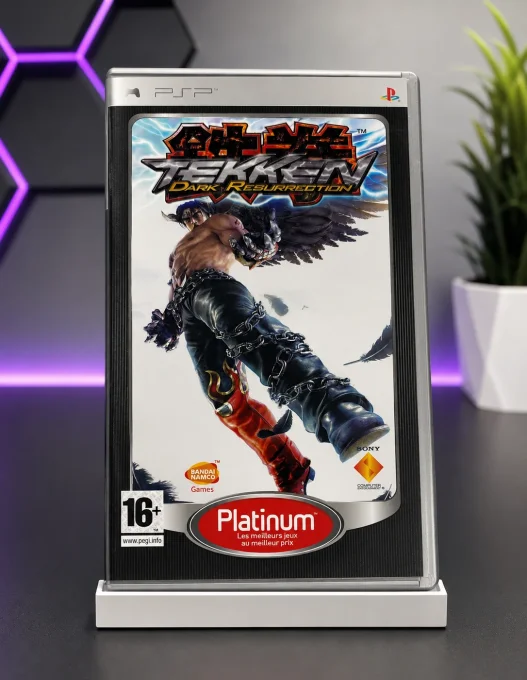 Jeu PSP Tekken Dark Resurrection Platinum version francaise photo ambiance boitier