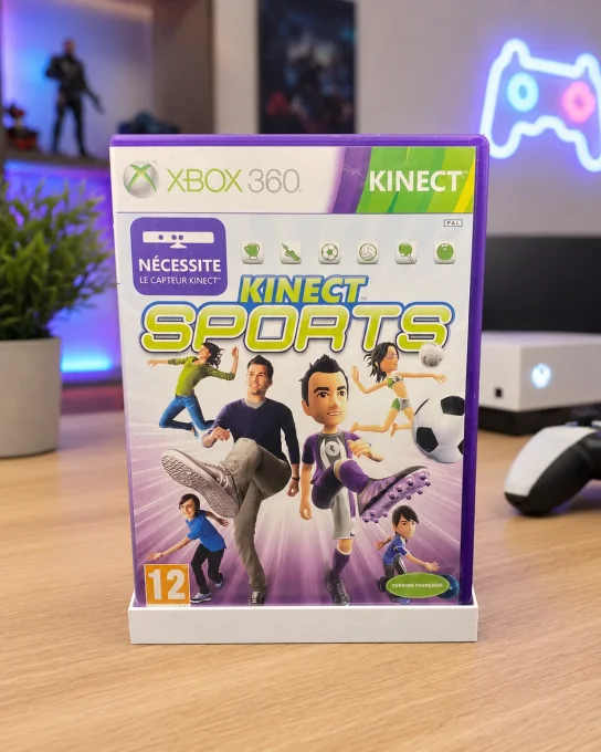 Jeu Xbox 360 Kinect Sports version francaise photo ambiance boitier