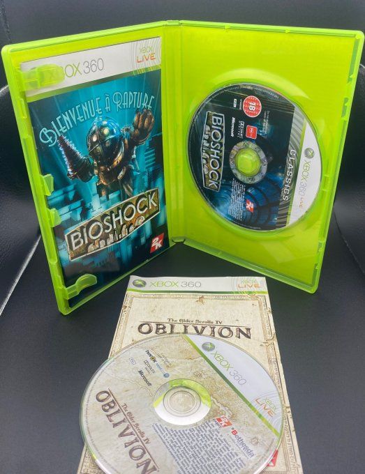 Pack 2 jeux Xbox 360 – BioShock + The Elder Scrolls IV: Oblivion