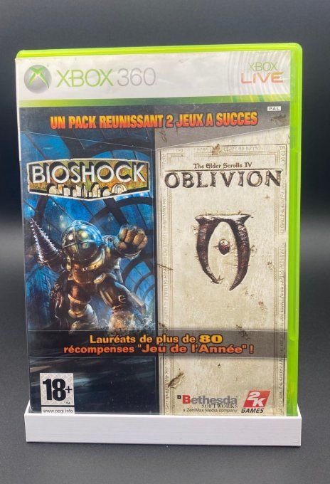 Pack 2 jeux Xbox 360 – BioShock + The Elder Scrolls IV: Oblivion