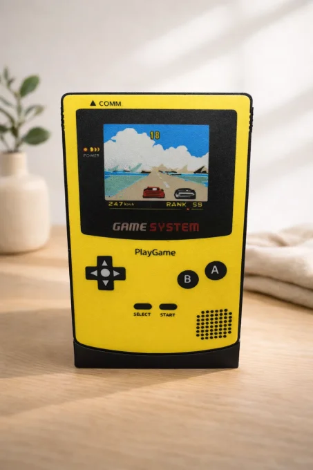 Fichier 3MF lampe rétro gaming LED – style console portable