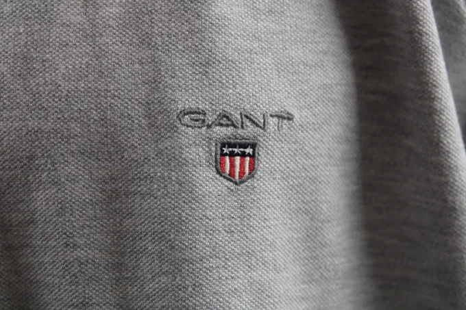 Polo GANT homme gris chiné 3XL coton stretch
