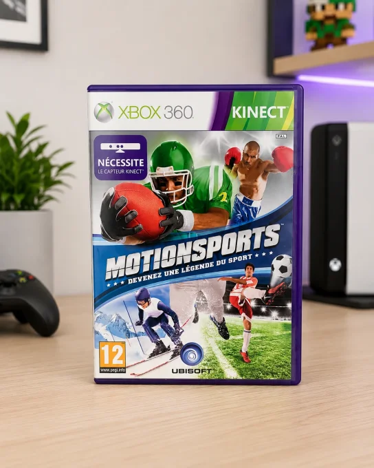 Jaquette officielle du jeu vidéo MotionSports Devenez une légende du sport sur Xbox 360.