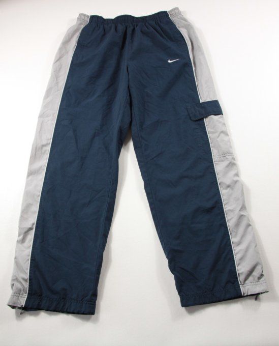 Pantalon Nike cargo vintage Y2K bleu marine gris XL junior